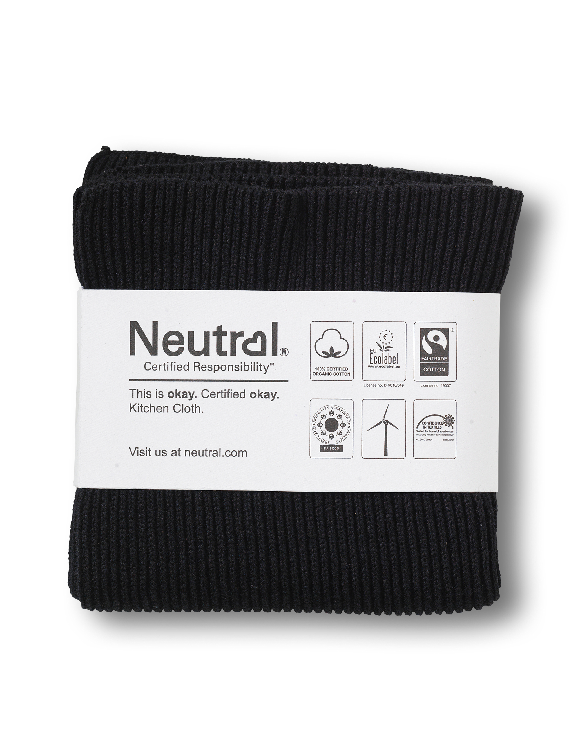 NEUTRAL Rib Knit grydelapper
