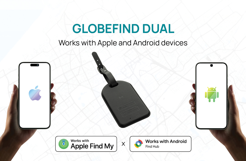 GLOBEFIND Kuffertmærke m/track 3